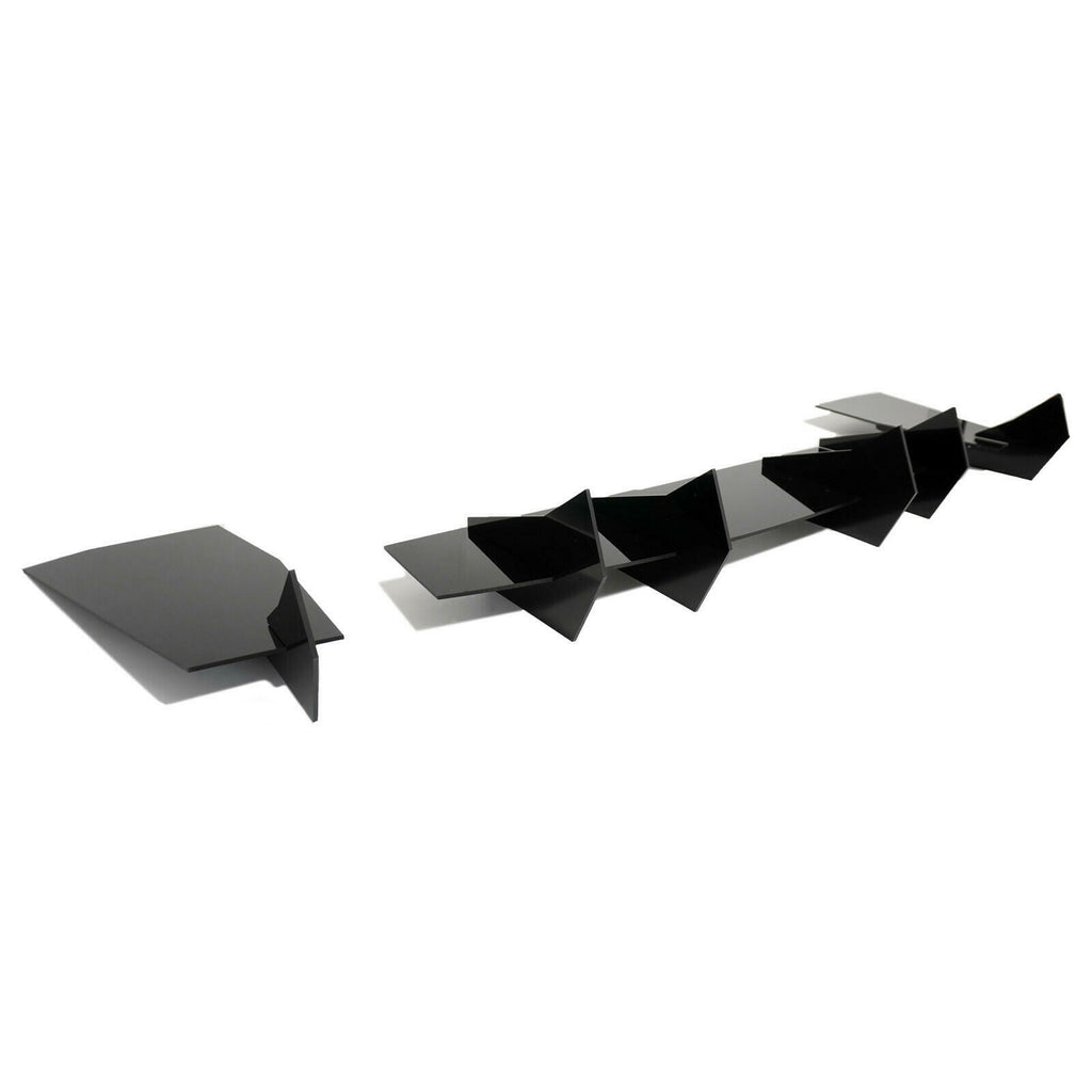 For Ford Mustang GT W/ Quad Exhaust Tip 2018-2023丨Shark Fin Rear Bumper Diffuser