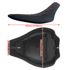 Harley Rocker C Breakout Front Solo Seat Red Stitching 2008-2017
