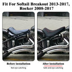 Harley Rocker C Breakout Front Solo Seat Red Stitching 2008-2017
