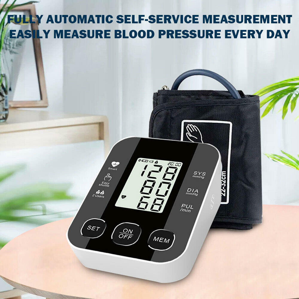 Aique Voice Arm Blood Pressure Monitor BP Sphygmomanometer Pressure Meter