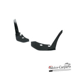 For 15-22 Ford Mustang GT500 Style Front Bumper Corner Winglet Splitters Black