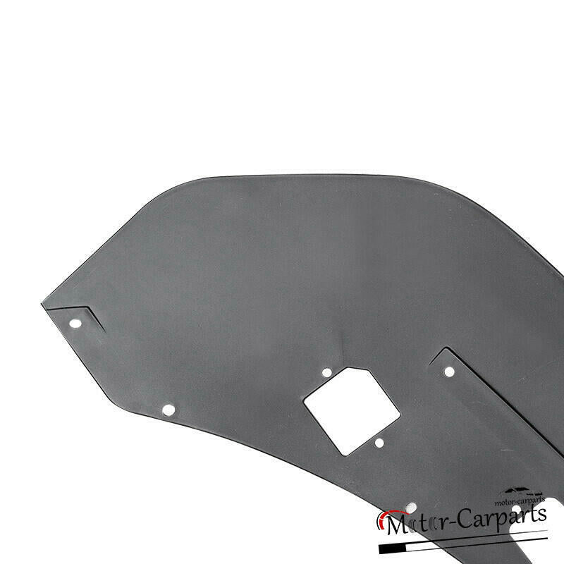 For 15-22 Ford Mustang GT500 Style Front Bumper Corner Winglet Splitters Black