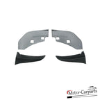 For 15-22 Ford Mustang GT500 Style Front Bumper Corner Winglet Splitters Black
