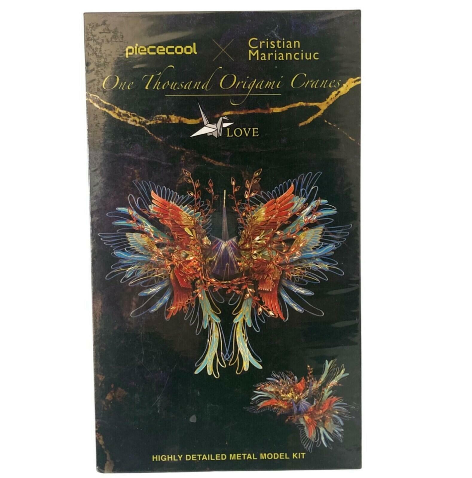 One Thousand Origami Cranes 3D Metal Model Kit Piececool Cristian Marianciuc New
