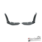 For 15-22 Ford Mustang GT500 Style Front Bumper Corner Winglet Splitters Black