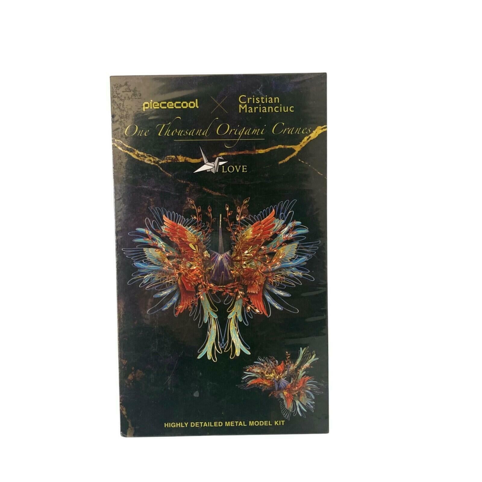 One Thousand Origami Cranes 3D Metal Model Kit Piececool Cristian Marianciuc New