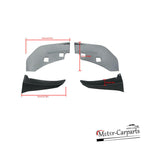 For 15-22 Ford Mustang GT500 Style Front Bumper Corner Winglet Splitters Black