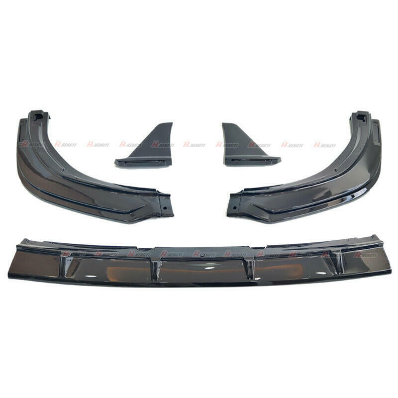 For Toyota Camry SE XSE 2018-23 V2 Winglet Gloss Black Front Bumper Lip Splitter