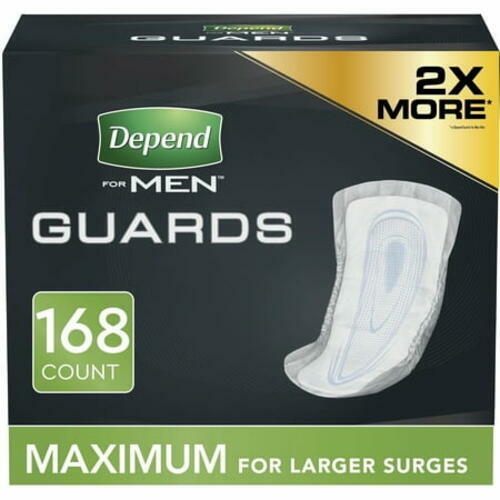 154 Count Depend Mens Maximum Incontinence Guards