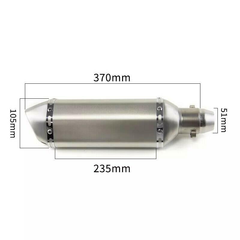 For Kawasaki Ninja 650 Z650 2012-25 Full System Exhaust Tips Silver Header Pipe