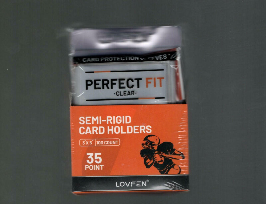 100 semi rigid card holders includes 100 soft sleeves
