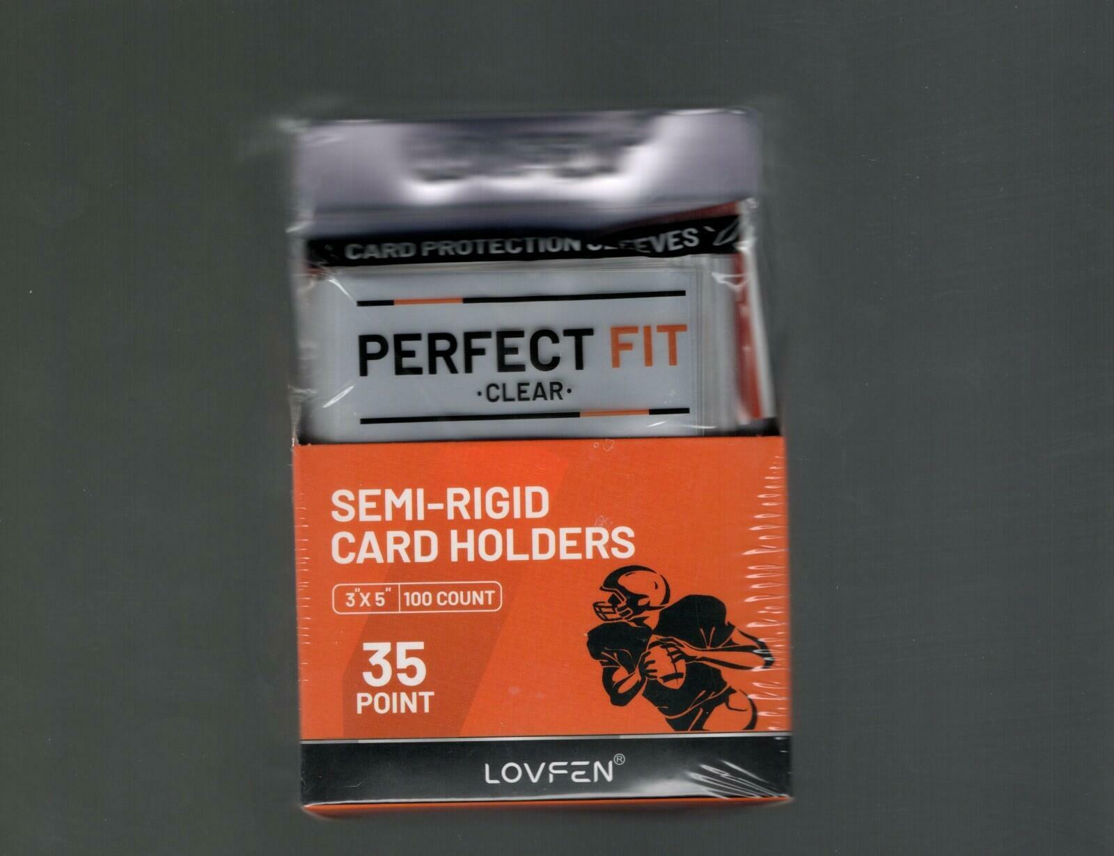 100 semi rigid card holders includes 100 soft sleeves