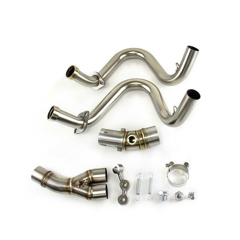 For Kawasaki Ninja 650 Z650 2012-25 Full System Exhaust Tips Silver Header Pipe