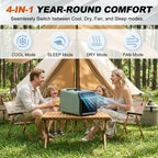 4 IN 1 Portable Air Conditioner 5100 BTU Tent Air Conditioning Outdoor Camping