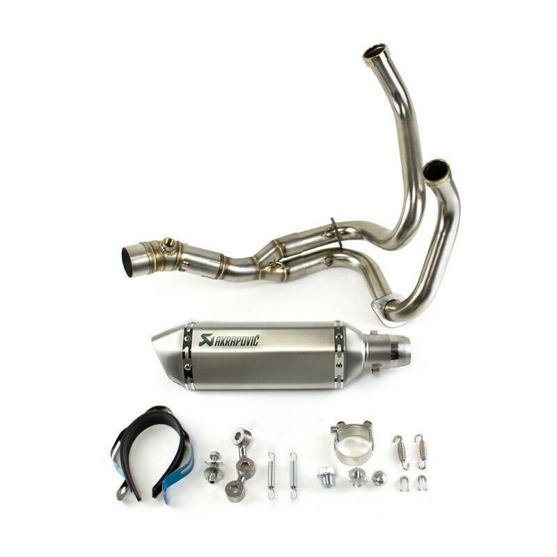 For Kawasaki Ninja 650 Z650 2012-25 Full System Exhaust Tips Silver Header Pipe