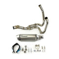 For Kawasaki Ninja 650 Z650 2012-25 Full System Exhaust Tips Silver Header Pipe