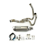 For Kawasaki Ninja 650 Z650 2012-25 Full System Exhaust Tips Silver Header Pipe