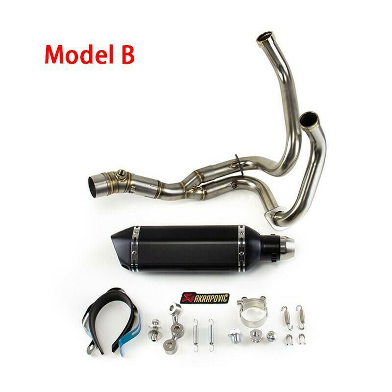 For Kawasaki Ninja 650 Z650 2012-25 Full System Exhaust Tips Silver Header Pipe