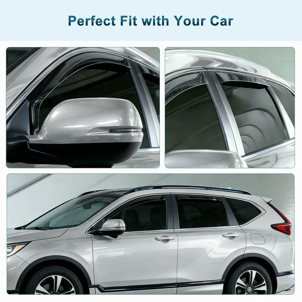 For Honda CR-V 2023-2026 In-Channel Acrylic Winodw Vent Visors Shade Rain 4PCS