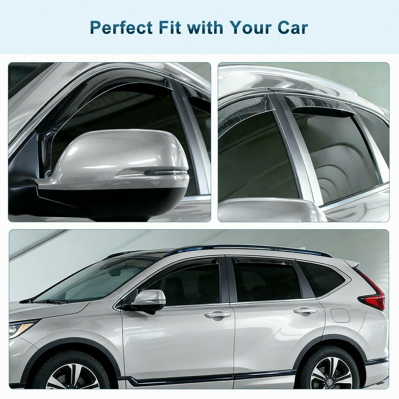 For Honda CR-V 2023-2026 In-Channel Acrylic Winodw Vent Visors Shade Rain 4PCS
