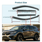 For Honda CR-V 2023-2026 In-Channel Acrylic Winodw Vent Visors Shade Rain 4PCS