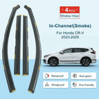 For Honda CR-V 2023-2026 In-Channel Acrylic Winodw Vent Visors Shade Rain 4PCS