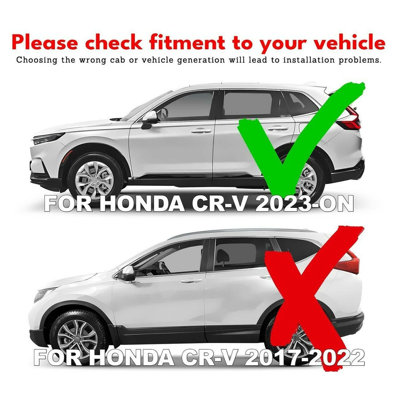 For Honda CR-V 2023-2026 In-Channel Acrylic Winodw Vent Visors Shade Rain 4PCS