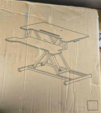 32” Wide Sit to Stand Up Desk Converter Tabletop Workstation  MET100-M REV