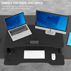 32” Wide Sit to Stand Up Desk Converter Tabletop Workstation  MET100-M REV