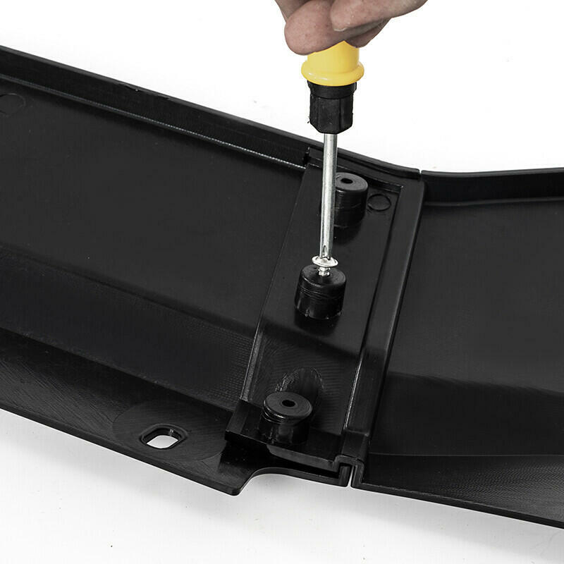 Set For 2020-2024 2023 Corvette C8  Z51 STG Front Bumper Lip Spoiler Gloss Black