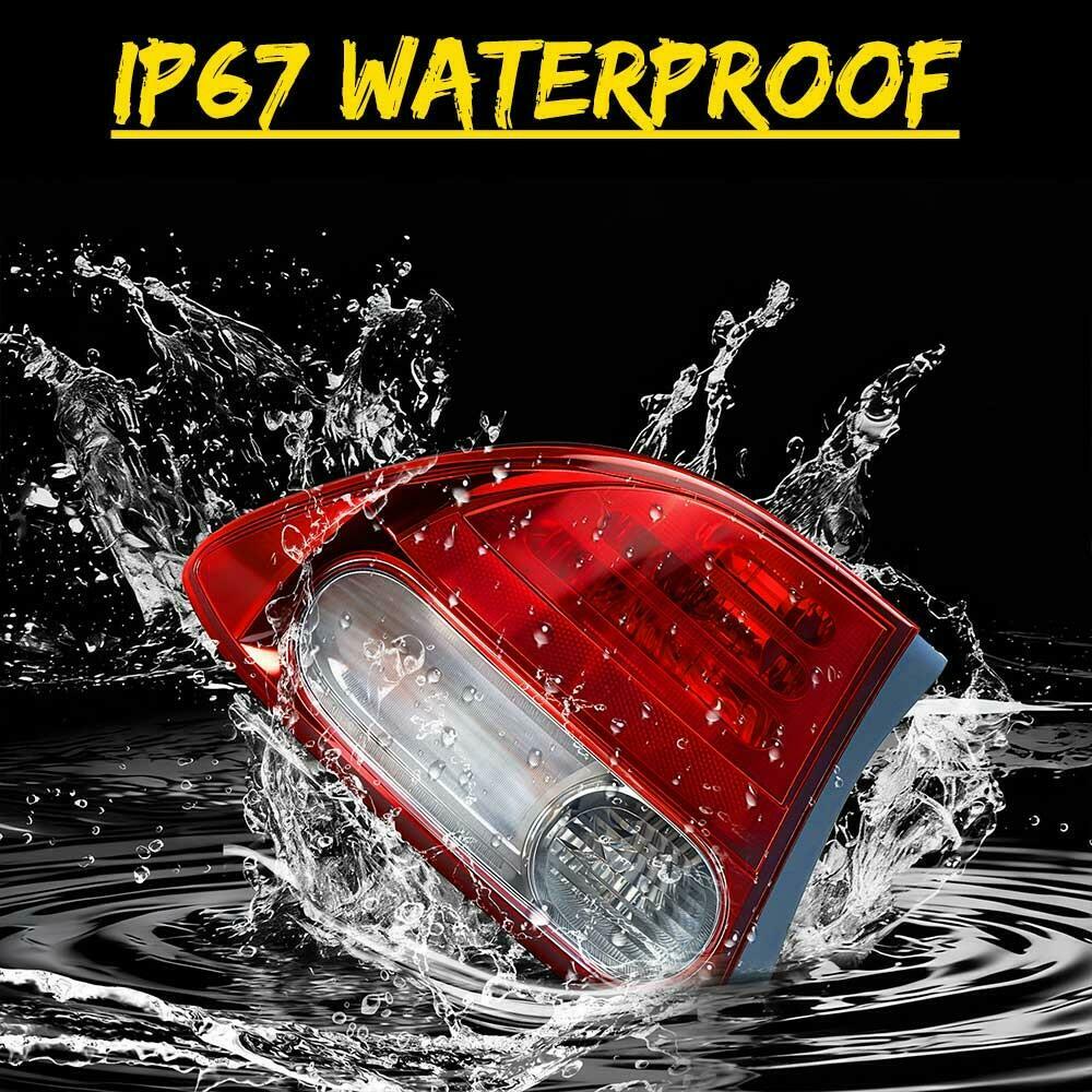 Driver Side Outer Tail Light Halogen W/ Bulb For Honda Civic Sedan 2009-2011