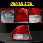 Driver Side Outer Tail Light Halogen W/ Bulb For Honda Civic Sedan 2009-2011