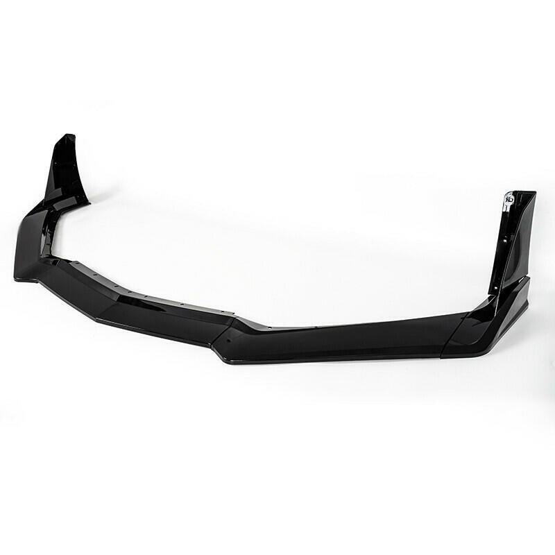 Set For 2020-2024 2023 Corvette C8  Z51 STG Front Bumper Lip Spoiler Gloss Black