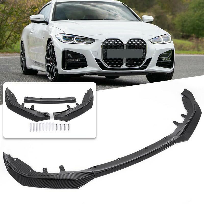 Carbon Front Bumper Lip Spoiler For BMW 4 Series G22 G23 M Sport 2020-UP Coupe
