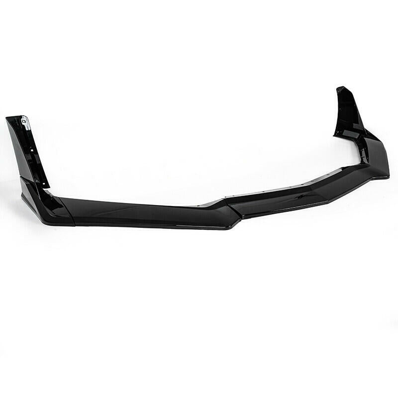 Set For 2020-2024 2023 Corvette C8  Z51 STG Front Bumper Lip Spoiler Gloss Black