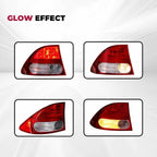 Driver Side Outer Tail Light Halogen W/ Bulb For Honda Civic Sedan 2009-2011