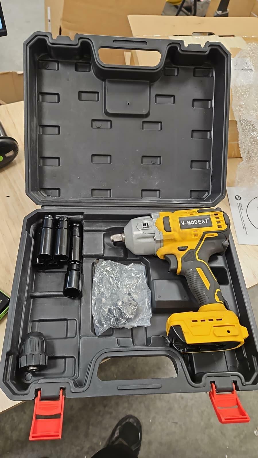 Cordless Impact Wrench 1/2 inch for Dewalt 20V Battery, 1000N.m Impact Driver