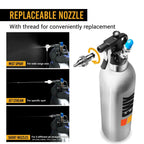 EWK Patented Aluminum Refillable Aerosol Spray Can Kit w/ Nozzles