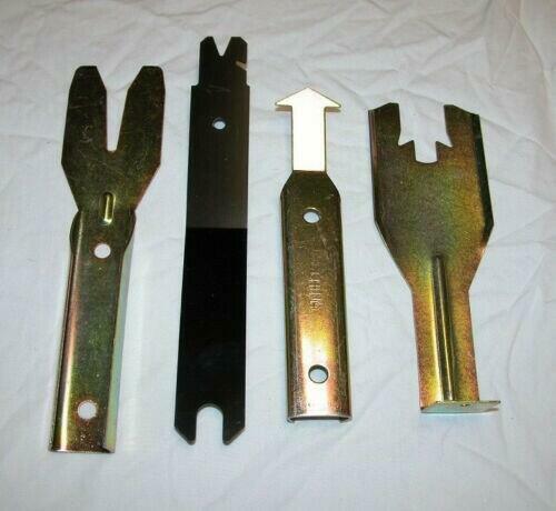 Windshield/Door Trim Tool Set 4 Pc Handle Spring Window Tool Panel Clip Removal