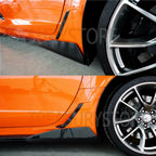 Corvette C7 2014-2019 5VM Style Side Skirt Corner Splitter Extensions Painted