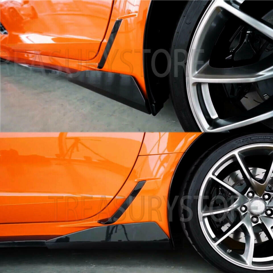 Corvette C7 2014-2019 5VM Style Side Skirt Corner Splitter Extensions Painted