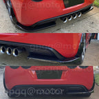 Corvette C6 2005-2013 Gloss Black Rear Bumper Side Corner Aprons Trim