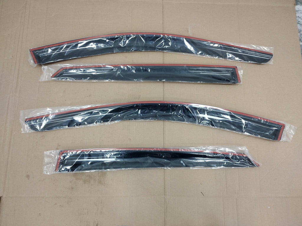 Window Visors Rain Guards for Nissan Sentra Sedan 2013-2019 4pc Acrylic Tape-On