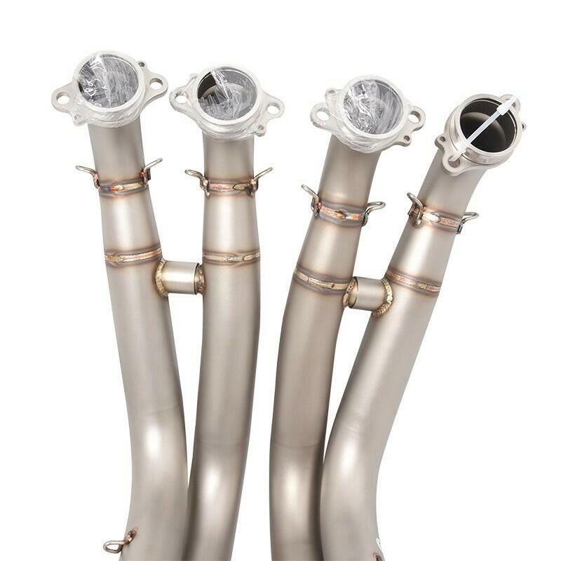 BMW S1000RR S1000R 2019-2023 Exhaust Mid Pipe Stainless Steel Link Pipe