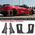 2023-2025 Corvette C8 Z06 Carbon Front Rear Extended Mud Flaps Guards