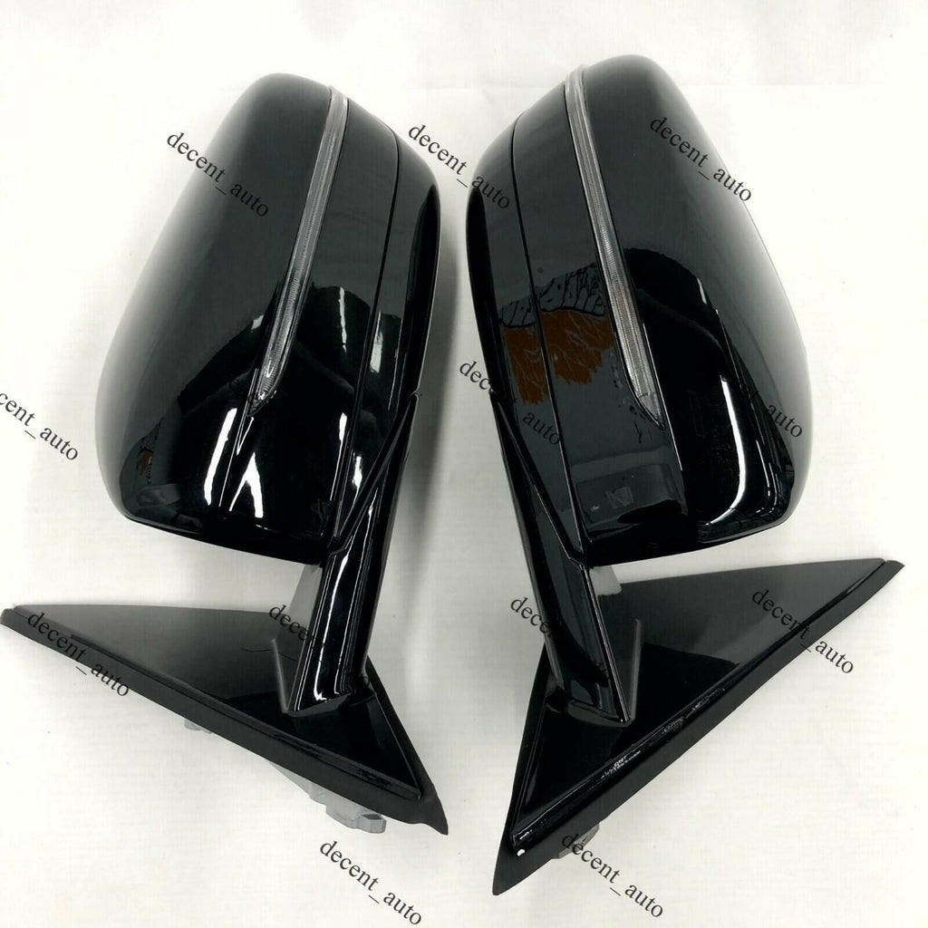 G30 G38 Car Side Door Mirror Set for BMW 3 Series 2017-2022  5 Pins Black