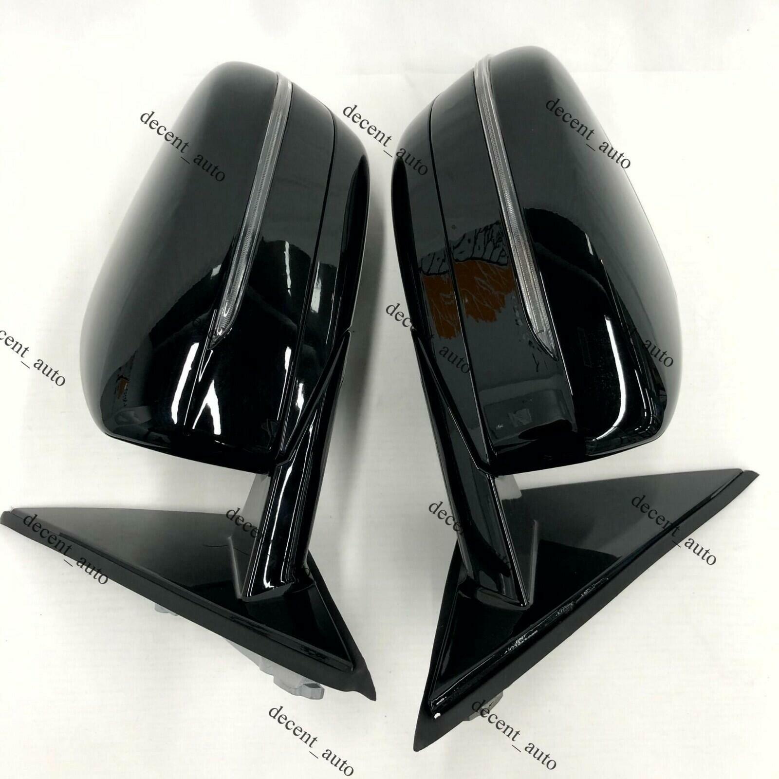 G30 G38 Car Side Door Mirror Set for BMW 3 Series 2017-2022  5 Pins Black
