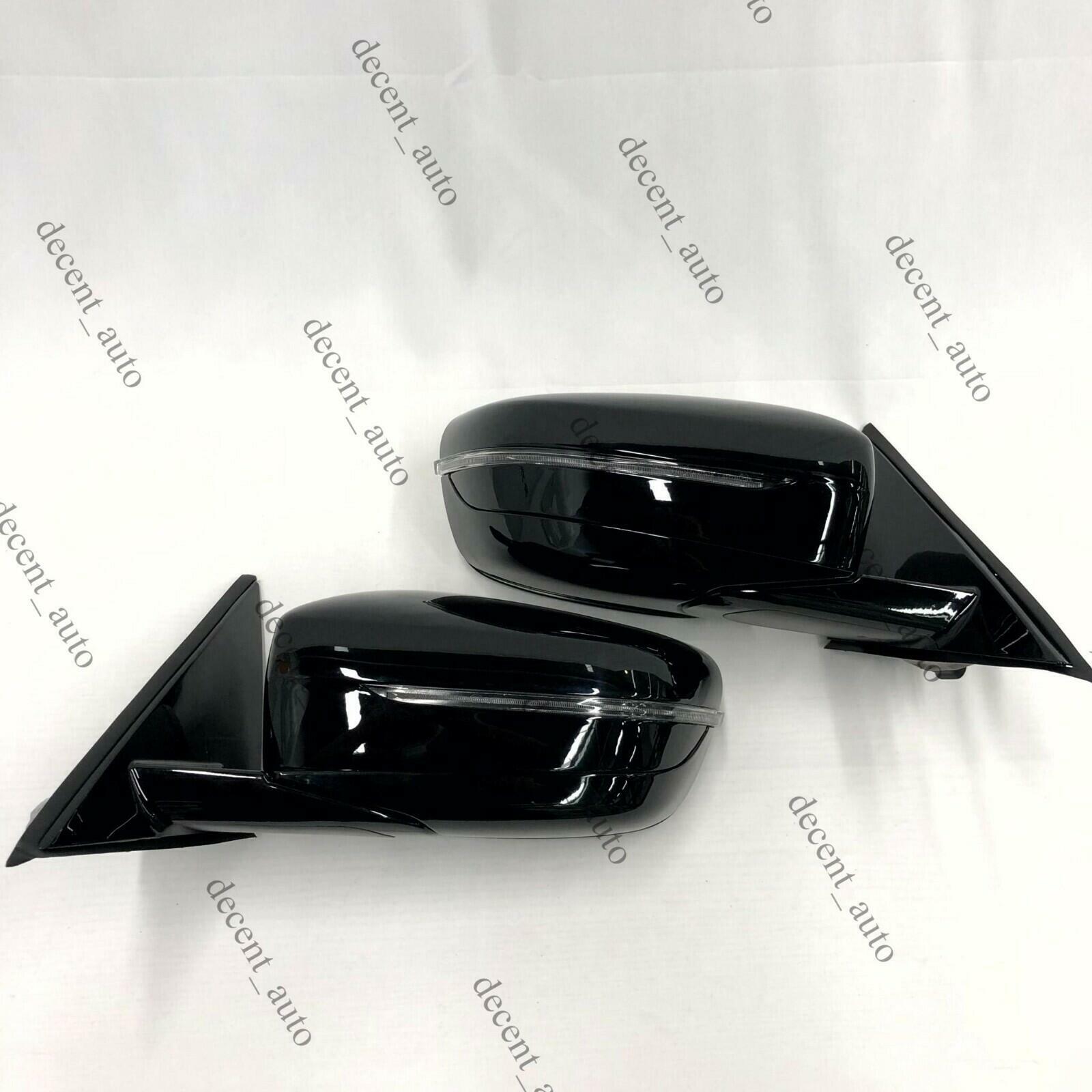 G30 G38 Car Side Door Mirror Set for BMW 3 Series 2017-2022  5 Pins Black