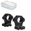 WestHunter WH202 Adjustable Height Dovetail Scope Rings 1 Inch 30mm Black
