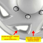 16" Silver Hubcaps Wheel Covers Set of 4 Ford Van Heavy Duty Premium